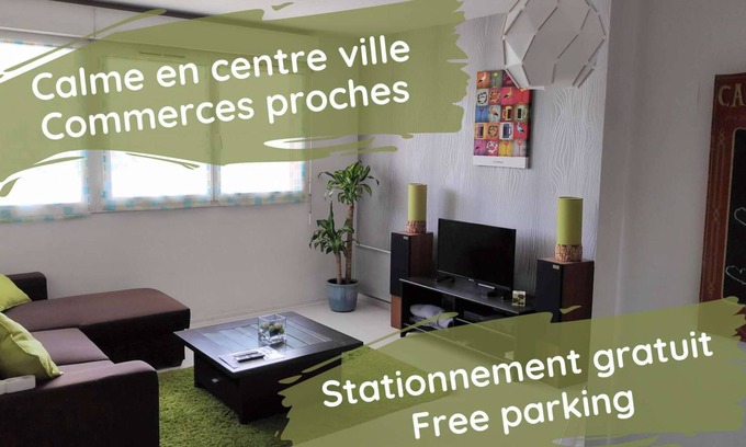 Le Grand-Quevilly Apartamento | Apartamento de 50 m² en el centro, tranquilo, en el borde del parque