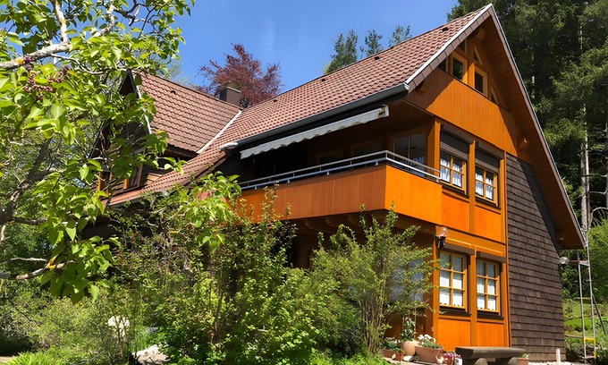Sankt Georgen im Schwarzwald Apartamento | Apartamento '84qm, 2 Schlafzimmer' con terraza compartida, jardín compartido y Wi-Fi