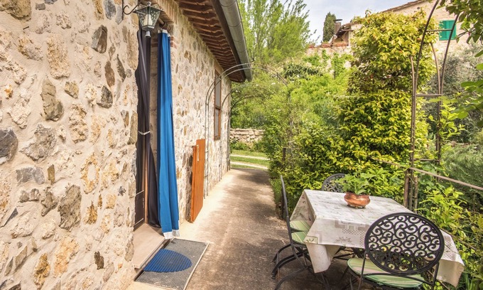 Colle di Val d'Elsa Apartamento | Apartamento 'Appartamento Belvedere' con jardín privado, Wi-Fi y aire acondicionado