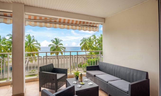 Le Carbet Apartamento | Apartment Alizés - Sea view & Direct beach access