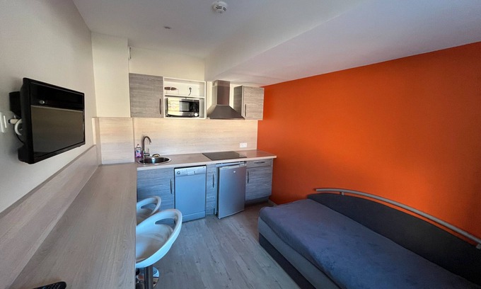 Arvillard Apartamento | Apartamento 'A4' con terraza compartida, jardín compartido y Wi-Fi