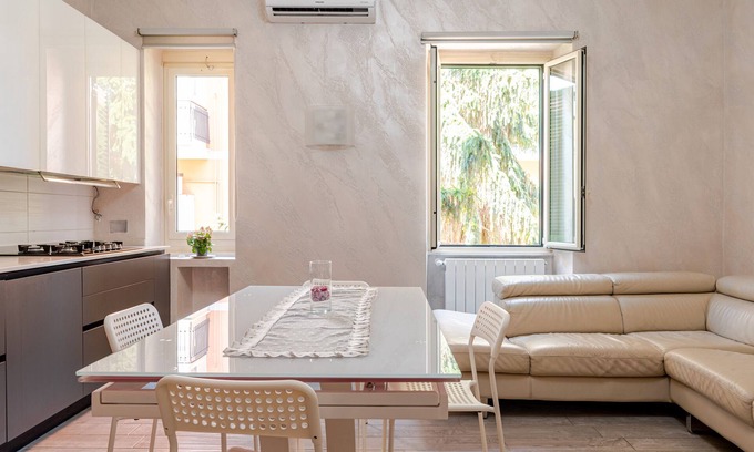 Zona XII Torre Spaccata Apartamento | Apartamento 'Amars House' con balcón, Wi-Fi y aire acondicionado