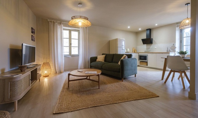 Domme Apartamento | Apartamento-Apartamento-Baño con bañera-Vista a la Ciudad