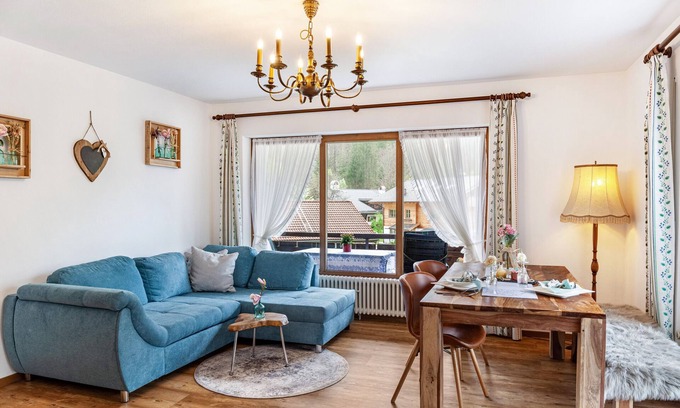 Untergrainau Apartamento | Apartamento 'Aschaubichl - Wohnung Alpenrose' con vistas a la montaña, balcón y Wi-Fi