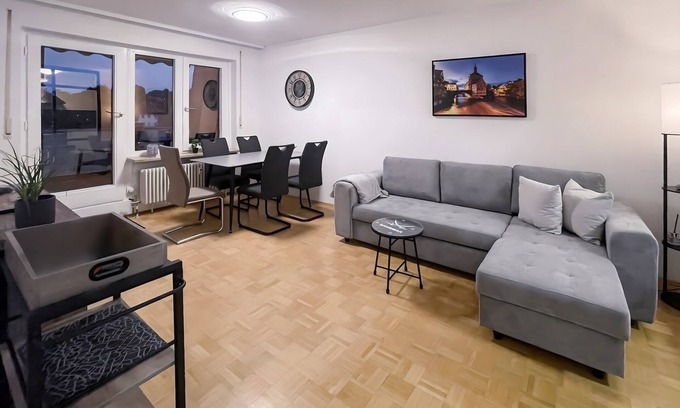 Bamberg Apartamento | Apartamento 'Bamberg Burgblick' con balcón y Wi-Fi