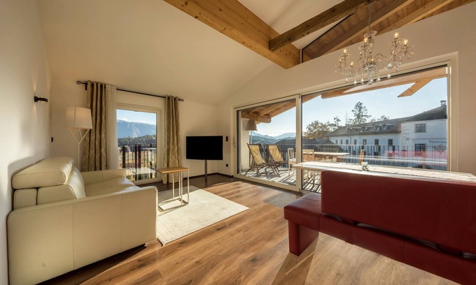 Tesimo Apartamento | Apartamento "Berg und Tal - Schlosserhaus 31" con balcón y vistas a la montaña