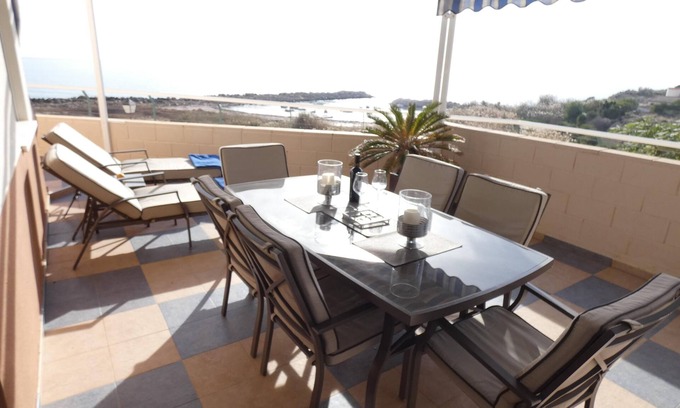 Coveta Fuma Apartamento | Apartamento "CALA MERCED 15" Cerca de la Playa con Vistas al Mar, Piscina, WiFi