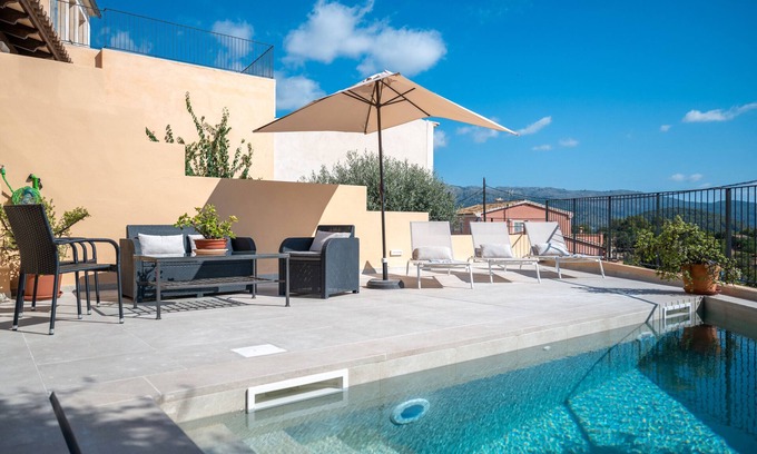 Campanet Casa | Apartamento 'Can Vidal' con vistas al mar, Wi-Fi y aire acondicionado