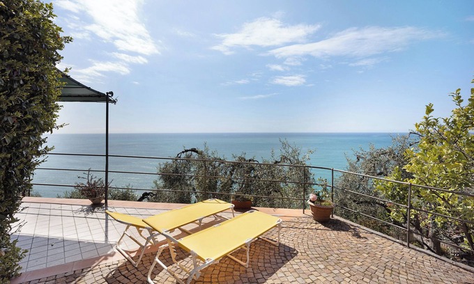 Poggi Apartamento | Apartamento "Casa Gelsomino" con vistas al mar, Wi-Fi, jardín y terraza