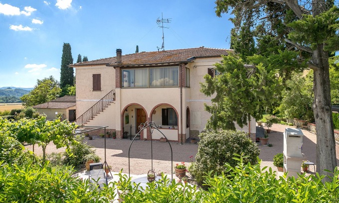 Volterra Apartamento | Apartamento 'Casa Vacanze Podere San Giusto' con terraza privada, jardín privado y Wi-Fi