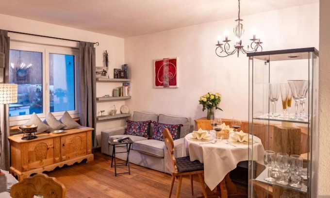 St. Moritz Apartamento | Apartment Chesa Sonnalpine B in St. Moritz - 3 persons, 1 bedrooms