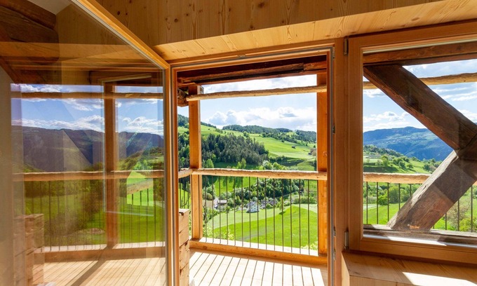 Fie allo Sciliar Apartamento | Apartamento "Daimlhof Ferienwohnung Lärchenzweig" con vistas a la montaña, jardín, balcón y Wi-Fi