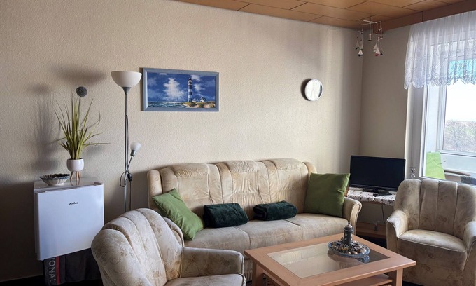 Duhnen Apartamento | Apartamento 'Dargies' con vistas al mar, balcón y Wi-Fi