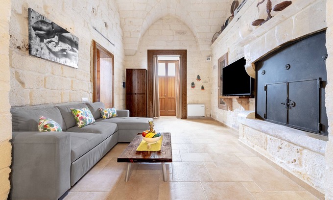 Melendugno Apartamento | Apartamento 'Dimora Elia' con terraza privada, Wi-Fi y aire acondicionado