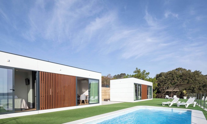 Puebla del Caraminal Apartamento | Apartamento 'Bungalow 1' con vistas al mar, Wi-Fi y aire acondicionado