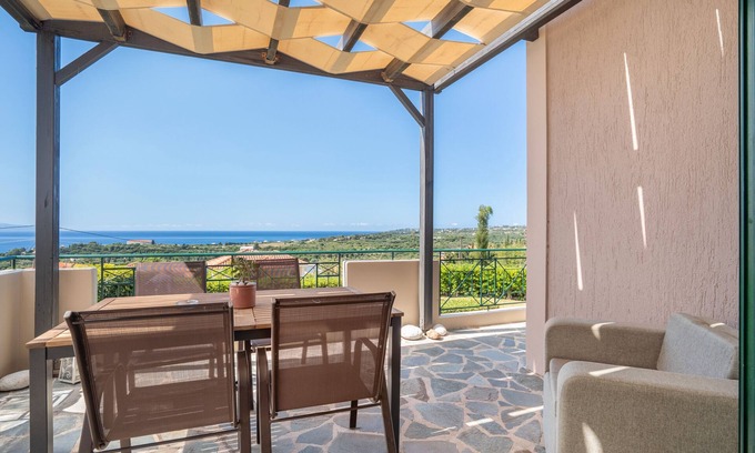 Leivathos Apartamento | Apartamento 'Eurídice' con vistas al mar, Wi-Fi y aire acondicionado