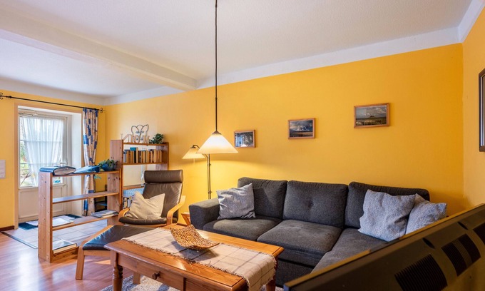 Emmelsbuell-Horsbuell Apartamento | Apartamento 'Ferienwohnung 1 - Ute' con terraza compartida, jardín compartido y Wi-Fi