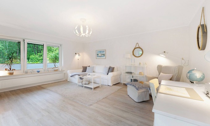 Ulstrupfeld Apartamento | Apartamento 'Ferienwohnung Angeln' con terraza privada, jardín privado y Wi-Fi