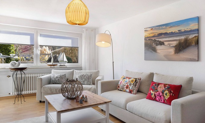Germete Apartamento | Apartamento 'Ferienwohnung Am Kurpark' con terraza privada y Wi-Fi