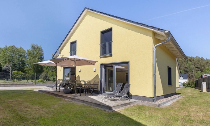 Joachimsthal Apartamento | Apartamento 'Ferienwohnung 3' con jardín compartido y Wi-Fi