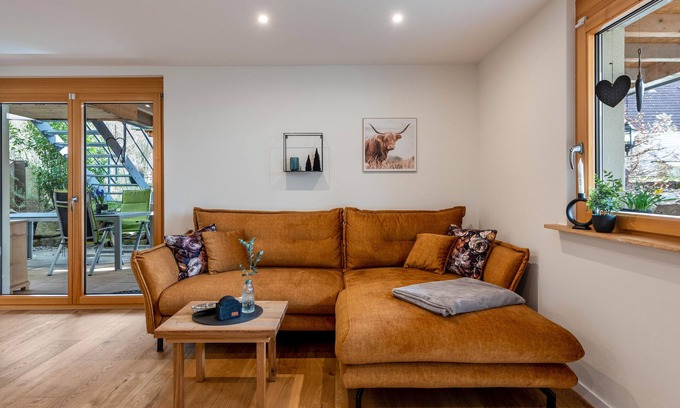 Munstertal Apartamento | Apartamento 'Ferienwohnung Heimatschön' con terraza compartida y Wi-Fi