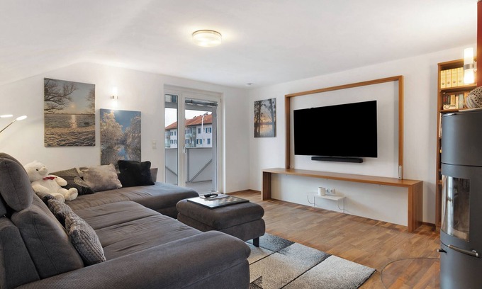 Hard Apartamento | Apartamento 'Ferienwohnung Rheintal Hard' con balcón y Wi-Fi