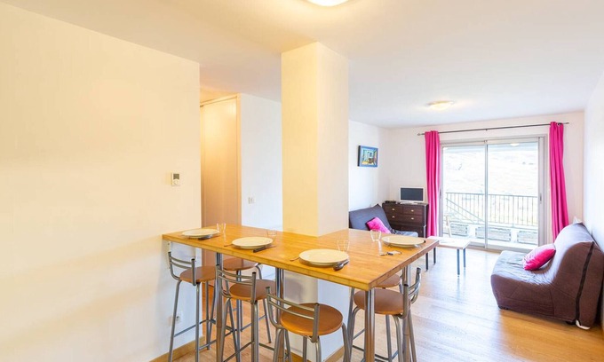 Peyragudes Apartamento | Apartamento para 6 en Peyragudes con Parking y Guardaesquís