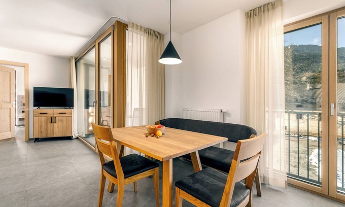 Bressanone Apartamento | Apartamento 'Fuji' con vistas a la montaña, jardín compartido y Wi-Fi