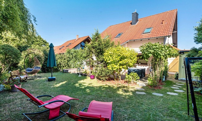 Pesterwitz Apartamento | Apartamento 'Gemütliche Bei Dresden' con jardín compartido y Wi-Fi