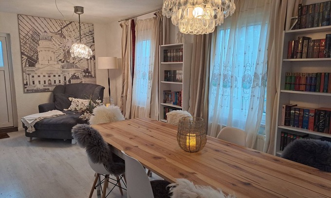 Bismark Apartamento | Apartamento 'Gnadenhof Saale Wittgenstein' con terraza compartida, jardín privado y Wi-Fi