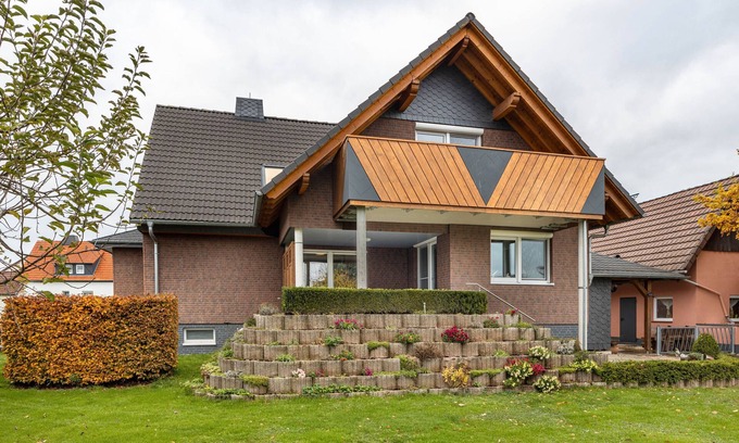 Horden am Harz Apartamento | Apartamento 'Haus-Landzeit' con terraza privada, jardín compartido y Wi-Fi