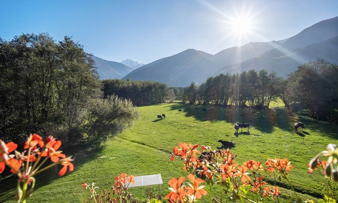 Sluderno Apartamento | Apartamento 'Hausergut Bonita 1' con vistas a la montaña, jardín compartido y Wi-Fi