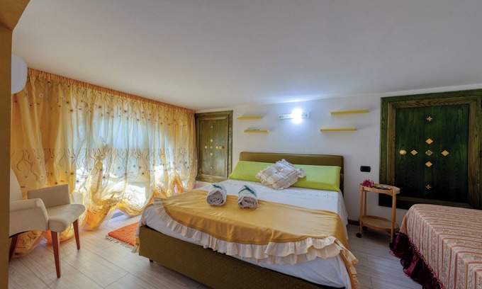 Salice Salentino Casa | Apartamento 'Il Geco - Green' con terraza compartida, Wi-Fi y aire acondicionado
