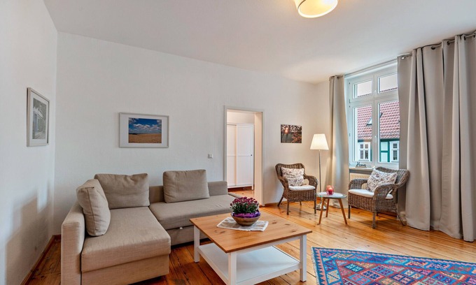 Templin Apartamento | Apartamento 'Im Herzen Templins Obergeschoss' con terraza compartida, jardín compartido y Wi-Fi