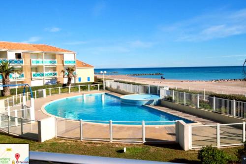 Frontignan Apartamento | Apartment in Residence with Swimming Pool and direct beach access