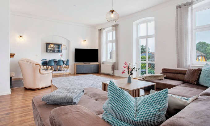 Altefaehr Apartamento | Apartamento 'Inselglück' con vistas al lago, jardín compartido y Wi-Fi