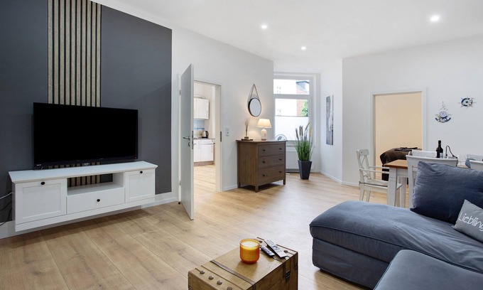 Heppens Apartamento | Apartamento 'Küstenzauber - Balkon - Top Lage' con terraza, balcón y Wi-Fi