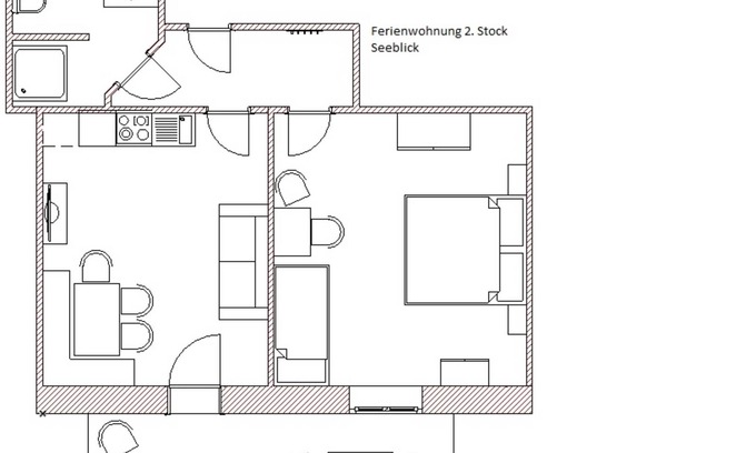 Tiefgraben Apartamento | Apartamento con vistas al lago 2. Acción - Pensión Winter Am Irrsee 4 Edelweiss