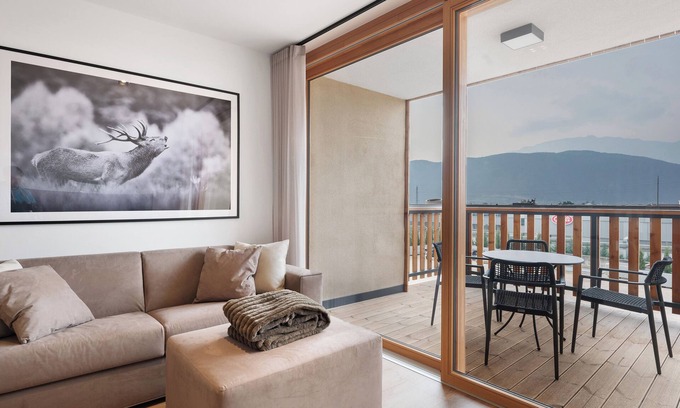 Laives Apartamento | Apartamento 'Maso Renner 6' con vistas a la montaña, Wi-Fi y aire acondicionado