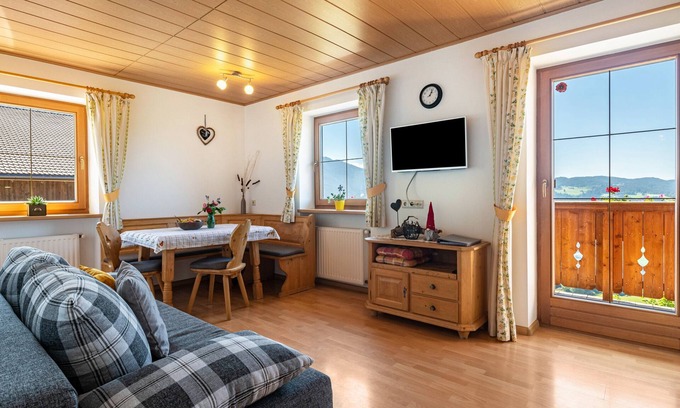 Fie allo Sciliar Apartamento | Apartamento "Mongaduierhof Panorama" con vistas a la montaña, jardín compartido y Wi-Fi