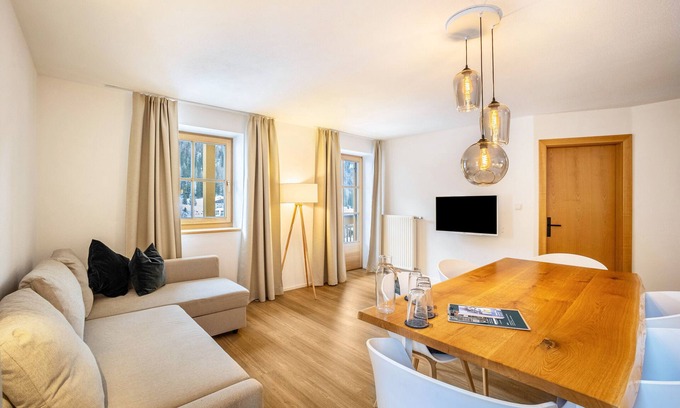 Casere Apartamento | Apartamento "Mountain Residence Kasern Nr 1" con vistas a la montaña, jardín y Wi-Fi