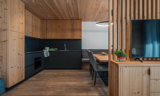 Spormaggiore Apartamento | Apartamento 'Mugo' con vistas a la montaña, Wi-Fi y aire acondicionado