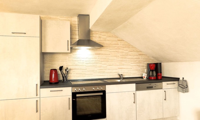 Mainz-Bingen Apartamento | Apartment Nahe with 40 square meters, 1 bedroom, 1 living room/bedroom, max. 4 people
