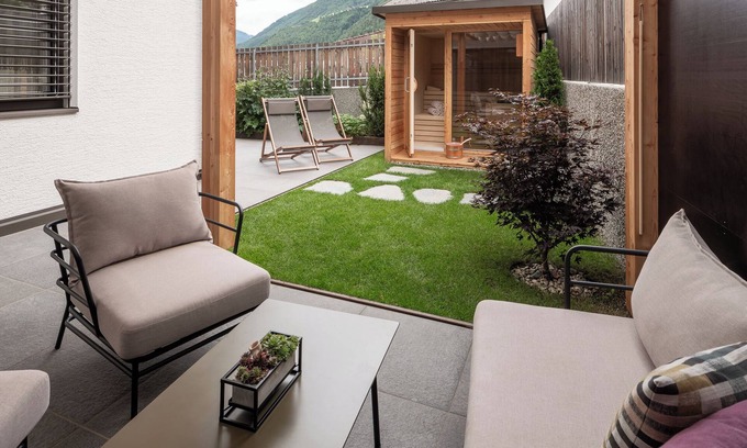 Lutago Apartamento | Apartamento 'Nature Duplex Zaun - Fluss' con vistas a la montaña, terrazas y Wi-Fi