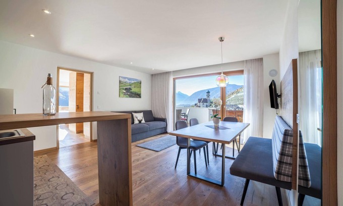 Rifiano Apartamento | Apartamento Oberegghof Ifinger con vistas a la montaña y Wi-Fi