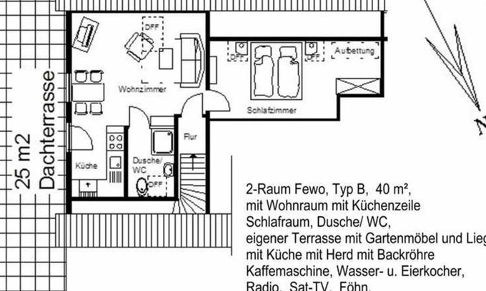 Frauenmark Apartamento | Apartamento OG - Ferienhof Winther