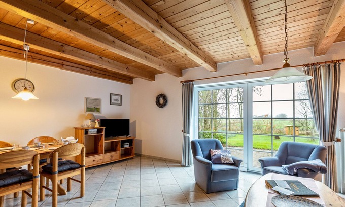 Westerhever Apartamento | Apartamento "Schäferhof Dircks 1" con jardín y Wi-Fi