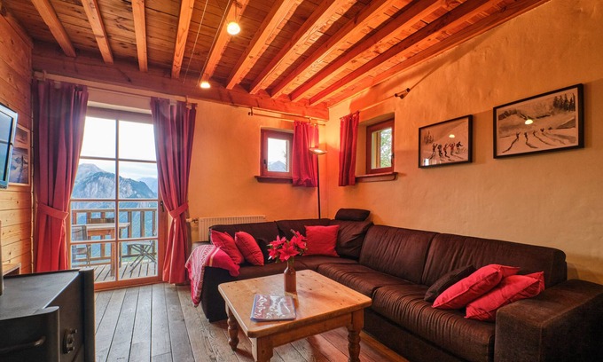 Villard-Reculas Apartamento | Apartamento 'Souveraine' con vistas a la montaña, balcón y Wi-Fi