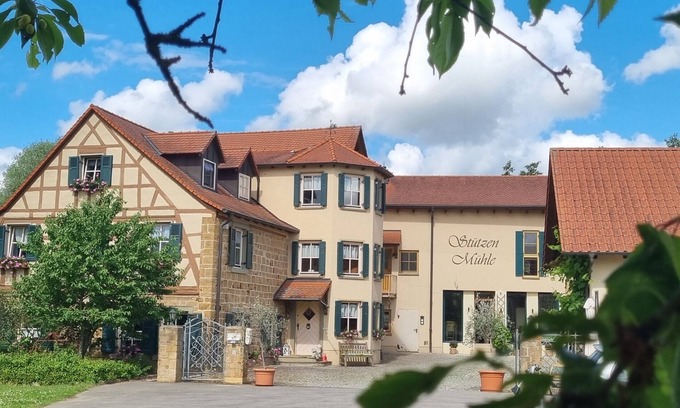 Hassfurt Apartamento | Apartamento 'Stützenmühle' con terraza privada y Wi-Fi