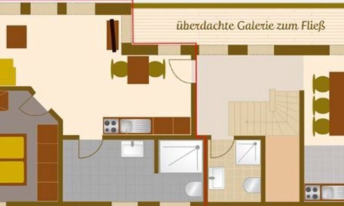 Burg-Kauper Apartamento | Apartment Strohkammer - Spreewaldscheune am Fließ-Ferienwohnungen am Wasser in